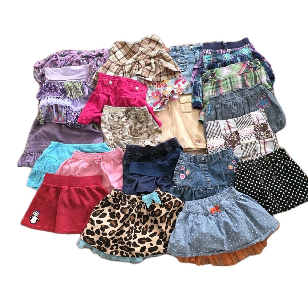22 Piece Y2K Girls Bundle Skirts & Skorts 1 Shorts Gymboree Crazy 8 + more
